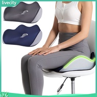 livecity|  Comfortable Sitting Cushion Memory Foam Seat Cushion for Comfortable Sitting Ergonomic Chair Pad for Home Office Breathable and Supportive Seat Cushion