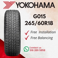 2656018 265-60-18 265/60R18 265 60 18 YOKOHAMA AT 4x4 G015 TYRE TIRE TAYAR 4X4