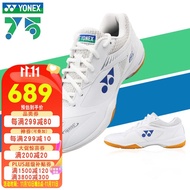 YONEX 尤尼克斯羽毛球鞋国家队SHB65Z3 男女款透气减震运动鞋 SHB65ZMAEX 75周年 白色 男款 42码=270mm