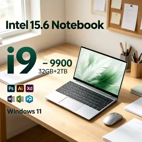 High‑Performance 15.6 Inch Laptop Intel i9‑9900 Processor,16GB RAM,1TB‑2TB SSD Fingerprint Windows11