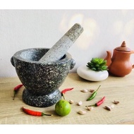 Granite Mortar 6.5 Inch Stone With Pestle