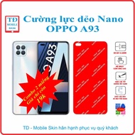 Toughened flexible phone screen protector for OPPO A93