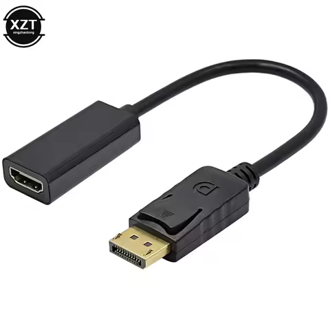 For HP/DELL Laptop PC Male To Female DP to HDMI-compatible Cable Display Port to HDMI-compatible Ada