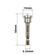 25/50mm Magnetic Positioning Screwdriver Bits 1/4inch Woodworking Screw Hex Shank Positioning Bit Ba