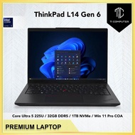 Lenovo ThinkPad L14 Gen 6 Core Ultra 5 225U 32GB DDR5 RAM 1TB NVMe SSD Win 11 Pro Laptop (New)