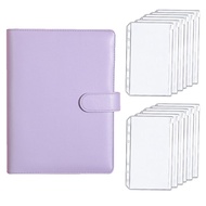 A6 Máy tính xách tay Binder Budget Planner Money Organizer PU Hệ thống phong bì da với Zipper Pocket