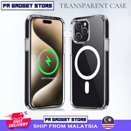Magnetic Wireless Case iPhone 15 Pro Max | iPhone 15 Pro | iPhone 15 Plus | iPhone 15 Crystal Tra