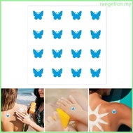 RAN 10 Sheets Sun Patches Detection Sticker Sun Sticker Sun Protections Sticker for Sports Travel Ou