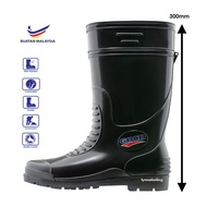 Goco 968bk rainboot/ Kasut Getah Safety Rubber Shoe Anti Slip Boot Pasar Kebun Garden industri kolam