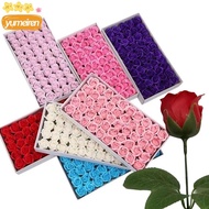 YUMEIREN 50Pcs Soap Rose Flower, Handmade Wreath Making Foam Rose, Creative Three Layer Rose Realist