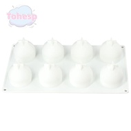 TOHESP Candy Mould Silicone, 29.5*17cm Silicone 8Cavity Peach Silicone Mould, Chocolate Mould Silico