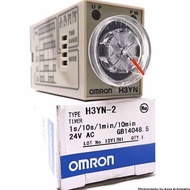 NEWEST - H3YN-2 MINI TIMER OMRON 1S/10S/1MIN/10MIN H3YN 2 220V 24VDC