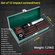 Alloy Steel S2 Impact Driver Screwdriver Hand Tools Portable For Loosening Bolts Remove Stubborn Fasteners Screwdriver Set