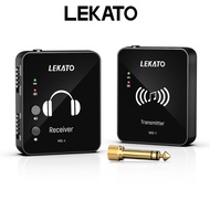 LEKATO MS-1 2.4Ghz Wireless In-Ear Monitor System IEM Wireless Guitar Transmission Receiver Earphone