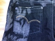 平讓 二手 正版 Evisu 27吋 女裝 黑色牛仔褲 Jeans