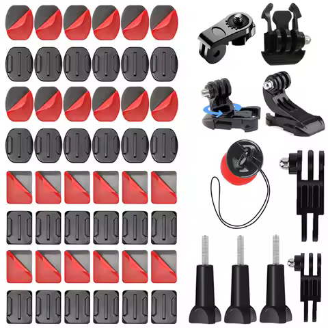 For GoPro Accessories Adhesive Mounts Curved Flat Sticker Sticky Pads Helmet For Go Pro Insta 360 X5