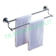 GANTUNGAN Towel hanger 55-75cm towel rack towel rack double pipe bracket