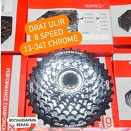 Terlaris Sprocket Gear drat ulir freewheel OXO 8 speed 13-34T