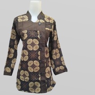 Blouse batik embos | Blouse terbaru | Batik terbaru