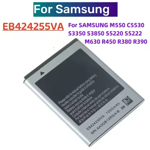 1-2Pcs New Battery EB424255VU EB424255VA EB424255VK For Samsung S3850 S3350 S5530 S5220 C5530 S3970 