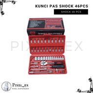 46 Pcs Tool Set 46 in 1 Motorcycle Car Shock Socket Wrench
