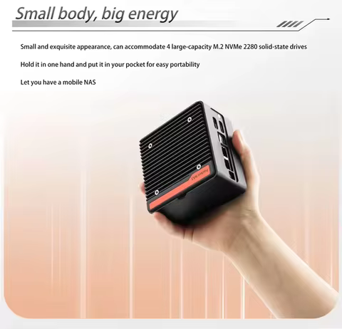 Topton 6-Bay Pocket NAS Server Intel i3 N305 N100 N150 Firewall Mini PC 2x2.5G LAN 4xM.2 NVMe 2xSATA
