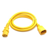 [txma] IEC320 C14 To C13 PDU UPS Extension Cable 15A 250V Male To Female 14AWG 3x2.08mm Yellow