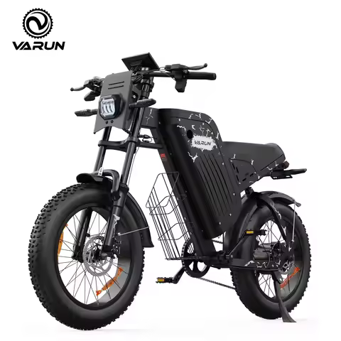 Varun X-Plorer Rapto Adult Electric Dirt Bike, 48V 20.8Ah Battery, 1000W Peak Power, 20" Fat Tire, 2