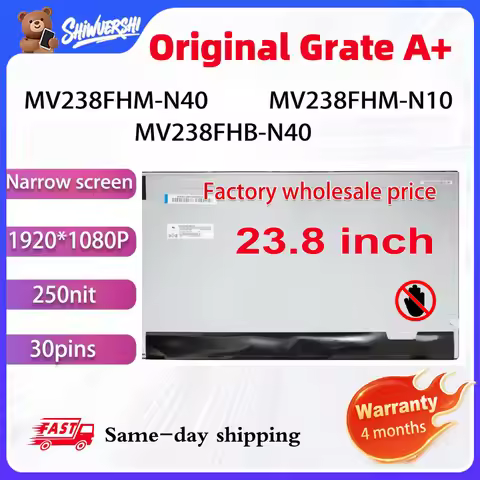 Original New A+ 23.8 Inch LCD Screen Display Panel MV238FHM N10 N40 MV238FHM-N10 MV238FHM-N20 MV238F