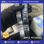 Tali Jam FOSSIL 22mm 24mm Watch Strap Black Stainless Steel Strap Apply to JR1401 FS4656 FS4682 FS55