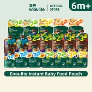 Enoulite Instant Baby Food Pouch | Ready To Eat Porridge & Fruit Puree | No Cooking Needed 6 Months+