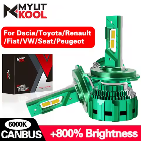 2000W CANBUS LED Headlight H7 H4 H11 H1 9005 HB3 9006 HB4 Car Light Bulb 6000K 12V for Dacia/Toyota/