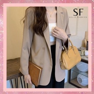 Solid Fashion Women's Blazer - Korean Casual Blazer - Work Blazer - Office Blazer - Elegant Women's Cardigan BKK4