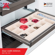 Hafele [Build In] Jewellery Tray For Wardrobe  30kg Load Capacity Aluminium Frame With Steel Runners