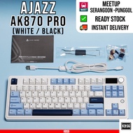 Ajazz AK870 Pro Custom Keyboard, Detachable Tilted Screen, THOCK