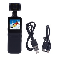 4K HD WiFi Action Camera 180 Degree Rotating Lens Handheld with LED Light APP for Outdoor Sports Tra