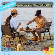 [HCM] - High-quality Explorer UFO BBQ Grill With Built-In Multi-Purpose Folding Table - King Garden