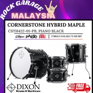 Dixon Cornerstone Hybrid Maple CSTH422-01 4 Pcs Drum Kit Set Shell Pack