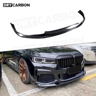 for BMW 7 Series G11 G12 730 740 750 760 M Tech 2019-2022 Car Carbon Fiber Front Bumper Lip Spoiler 