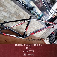frame sepeda mtb 26 inch stout ft 15 alloy not mosso united folker