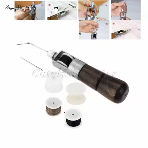 Leather Sewing Tools Craft Awl Wax Line Stitching Machine Needles Waxed Thread Shaft Line Hand DIY S