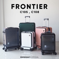 SWISHNAVY กระเป๋าเปิดหน้า กระเป๋าเดินทาง 20 24 28 นิ้ว Frontier กระเป๋าเดินทาง กระเป๋าเดินทางล้อลาก C105 C108 C111 กระเป๋าแลปท็อป