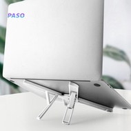 PASO_Laptop Stand Strong Bearing Capacity Good Hardness Foldable Desk Steady Laptop Holding Stand for Office