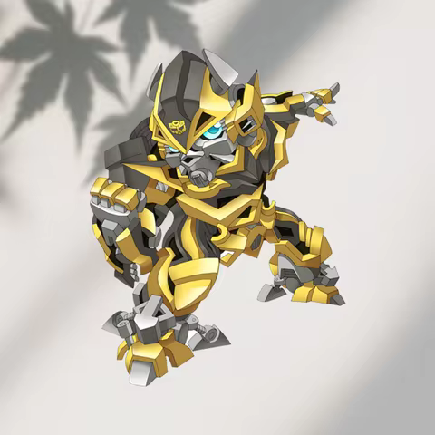 Transformers Bumblebee Cute PVC Car Sticker Creative Decal Cover Car Door Scratch Motorcycle Helmet 