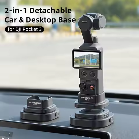 Detachable Base for DJI Osmo Pocket 4 Accessories Desktop Anti-skid & Car Fixed Support Upright Base