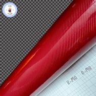 [Alicar แท้100%] สติ๊กเกอร์เคฟล่า 6D สีแดง เงามีมิติ ขนาดเล็ก👍