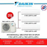 DAIKIN MKC-50RVM (R32+Send By Lorry) 2.0HP + 3 UNIT 1.0 HP CTKC25RVM MULTI-SPLIT AIR COND INVERTER