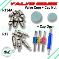 Car Air Conditioning R134a / R12 Valve Core Valve Opener Cap Nut  Refrigerant Gas System