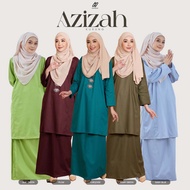 Baju Kurung Azizah | HASNURI | Baju Kurung Pesak Johor Moden Muslimah Cotton