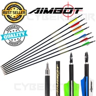 ID6.2mm Pure Carbon/Mix Carbon Arrow For Archery Carbon Fiber Feather Fletching Rubber Vane Professi